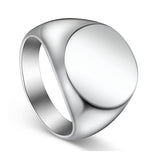 Load image into Gallery viewer, Fashion Simple Gold Dome High Polished Men&#39;s Stainless Steel Ring