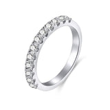 Load image into Gallery viewer, Ringsmaker Women 925 Sterling Silver Ring Cubic Zirconia Eternity Stackable Ring