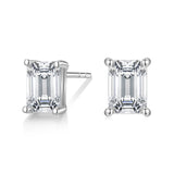 Load image into Gallery viewer, Hypoallergenic CZ Stud Small Cute 1 Carat 925 Sterling Silver Cubic Zirconia Stud Earrings for Women
