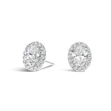 Load image into Gallery viewer, 0.5CT Oval Cut Cubic Zirconia 925 Sterling Silver Stud Earrings for Women