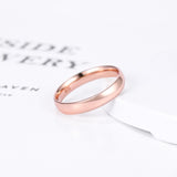 Load image into Gallery viewer, Ringsmaker 4mm 925 Sterling Silver Rings Women Rose Gold Ring Wedding Bands