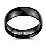 Load image into Gallery viewer, Ringsmaker 6mm Black Titanium Ring Dome High Polished Man Women Wedding Bands
