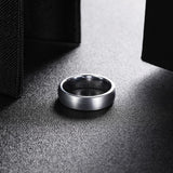 Load image into Gallery viewer, Ringsmaker 6mm Domed Tungsten Carbide Ring Men Silver Color Brushed Wedding Bands