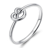 Load image into Gallery viewer, Ringsmaker 925 Sterling Silver Heart Knot Ring For Women Wedding Bands