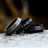 Load image into Gallery viewer, Stainless Steel Men and Women Rings Vintage Viking Rune Ring Jewelry Wholesale