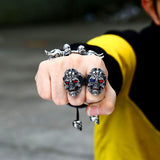 Load image into Gallery viewer, Men Ring Punk Skull Stainless Steel Ring Vintage Jewelry Wholesale