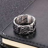 Load image into Gallery viewer, Stainless Steel Men Ring Vintage Creative Car Tire Shape Ring Jewelry
