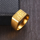 Load image into Gallery viewer, Men&#39;s Jewelry Ornament High Polished 24K Gold Plated Casting Stainless Steel Rings for Men