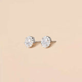 Load image into Gallery viewer, 0.5CT Oval Cut Cubic Zirconia 925 Sterling Silver Stud Earrings for Women