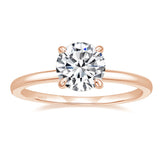 Load image into Gallery viewer, Ringsmaker Rose Gold 925 Sterling Silver Rings Round Cut Solitaire Cubic Zirconia CZ Women Engagement Rings