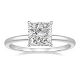 Load image into Gallery viewer, Ringsmaker 2Ct 925 Sterling Silver Women Rings Princess Cut Cubic Zirconia CZ Engagement Bands