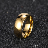 Load image into Gallery viewer, Ringsmaker 8mm Tungsten Carbide Rings Men Women 24K Gold Plated Wedding Bands
