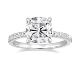 Load image into Gallery viewer, Ringsmaker 3.5Ct 925 Sterling Silver Rings Cushion Cut Cubic Zirconia CZ Women Engagement Rings