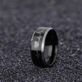 Load image into Gallery viewer, Ringsmaker 8mm Men Women Cardiogram Design Tungsten Carbide Ring Couple Wedding Bands
