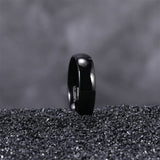 Load image into Gallery viewer, Ringsmaker 6mm Black Tungsten Rings High Polished Wedding Ring