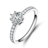Load image into Gallery viewer, Ringsmaker 925 Sterling Silver Ring 3A+Cubic Zirconia Women Classic Engagement Ring