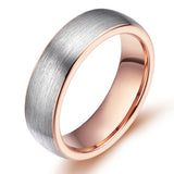Load image into Gallery viewer, Ringsmaker 6mm Rose Gold Brushed Women Tungsten Carbide Ring Engagement Wedding Bands