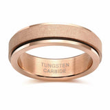 Load image into Gallery viewer, Ringsmaker 6mm Tungsten Carbide Ring Sandblasted Rose Gold Rings For Women