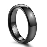 Load image into Gallery viewer, Ringsmaker 6mm Black Tungsten Rings High Polished Wedding Ring
