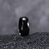 Load image into Gallery viewer, Ringsmaker 8mm Black Tungsten Rings High Polished Wedding Ring