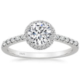 Load image into Gallery viewer, 1.2CT Clarity Round Cut Moissanite Halo Engagement Ring