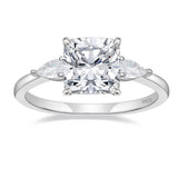 Load image into Gallery viewer, 3.5CT Cushion Cut VVS1 Moissanite Engagement Ring 