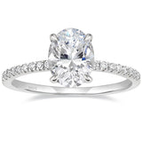 Load image into Gallery viewer, 3.5CT 925 Silver Engagement Oval Cut Moissanite Ring