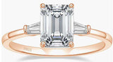 Load image into Gallery viewer, 3.5CT Emerald Cut Moissanite Engagement Ring