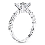 Load image into Gallery viewer, 2ct S925 Princess Cut Moissanite Engagement Ring