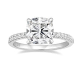 Load image into Gallery viewer, 925 Silver 4ct Moissanite Engagement Ring