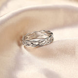 Load image into Gallery viewer, Ringsmaker 925 Sterling Silver Ring Women Celtic Knot Wedding Bands