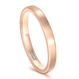 Load image into Gallery viewer, Ringsmaker 3mm Brushed Tungsten Carbide Rings Rose Gold Women Engagement Wedding Bands