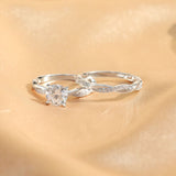 Load image into Gallery viewer, Ringsmaker 1.5ct Women Round Bridal Ring Sets Cubic Zirconia Engagement Wedding Bands