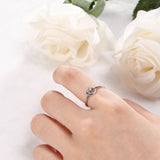 Load image into Gallery viewer, Ringsmaker 925 Sterling Silver Heart Knot Ring For Women Wedding Bands