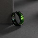 Load image into Gallery viewer, Ringsmaker 8mm Black Tungsten Carbide Rings Green Celtic Dragon Inlay Men Women Wedding Bands