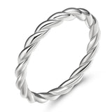 Load image into Gallery viewer, Ringsmaker 925 Sterling Silver Rings Twine Women Rings Spiral Design Wedding Bands