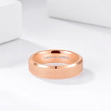 Load image into Gallery viewer, Ringsmaker 6mm Frosted Tungsten Carbide Rings Rose Gold Women Matte Ring