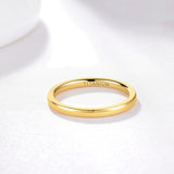 Load image into Gallery viewer, Ringsmaker 2mm Gold Color Titanium Ring Dome High Polished Man Women Wedding Bands