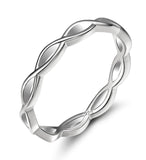 Load image into Gallery viewer, Ringsmaker 925 Sterling Silver Rings Twisted Rope Women Wedding Bands